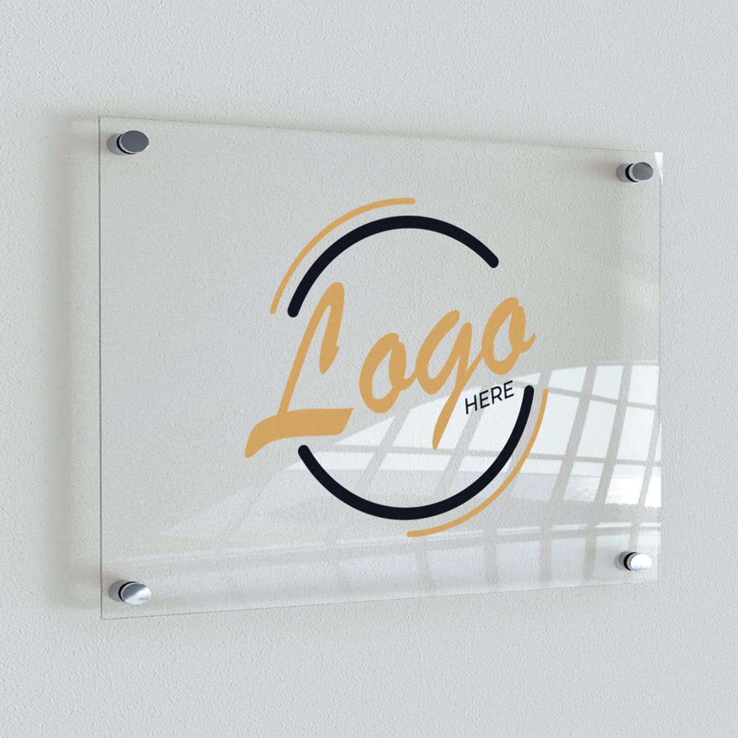 A4 clear acrylic sign