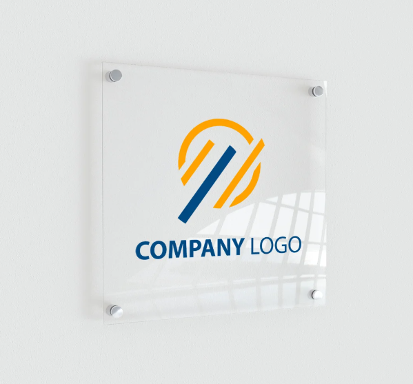 A5 clear acrylic sign